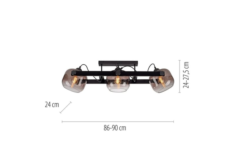 Cup 2.0 Just Light Taklampa - Black - Belysning - Lampor & belysning inomhus - Taklampa & takbelysning - Takplafond
