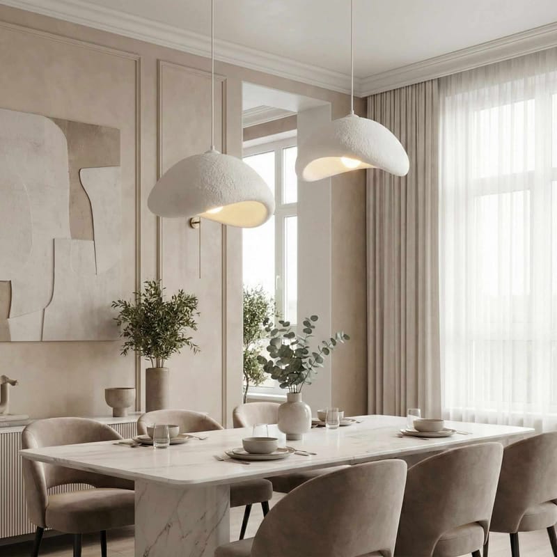 Dasina Pendellampa - Vit - Belysning - Lampor & belysning inomhus - Taklampa & takbelysning - Kristallkrona & takkrona