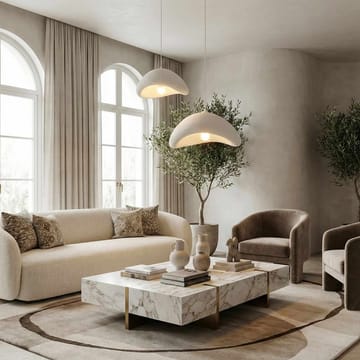 Dasina Pendellampa - Vit - Belysning - Lampor & belysning inomhus - Taklampa & takbelysning - Kristallkrona & takkrona