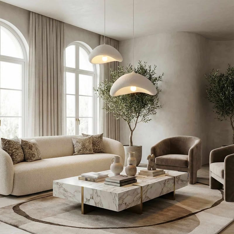 Dasina Pendellampa - Vit - Belysning - Lampor & belysning inomhus - Taklampa & takbelysning - Kristallkrona & takkrona