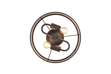 Davos Plafond 30 cm 2xE14 mattsvart/ greige - Matt svart/Greige - Belysning - Lampor & belysning inomhus - Taklampa & takbelysning - Takplafond