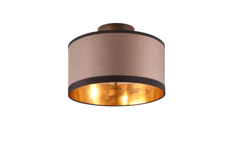 Davos Plafond 30 cm 2xE14 mattsvart/ greige, Matt svart/Greige