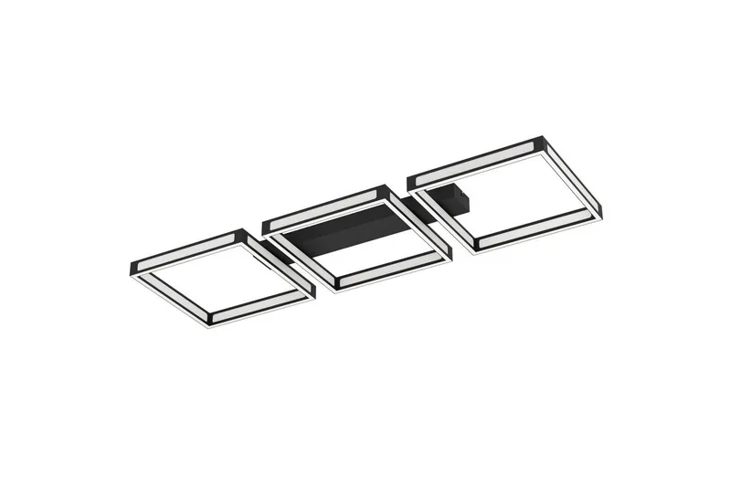 Taklampa Eglo Altaflor 1000x315 mm Svart Vit, Svart