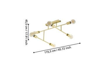 Taklampa Eglo Belsiana 1 med 6 Lampor - Mässing - Belysning - Lampor & belysning inomhus - Plafond