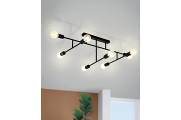 Taklampa Eglo Belsiana med 8 Lampor - Svart - Belysning - Lampor & belysning inomhus - Taklampa & takbelysning