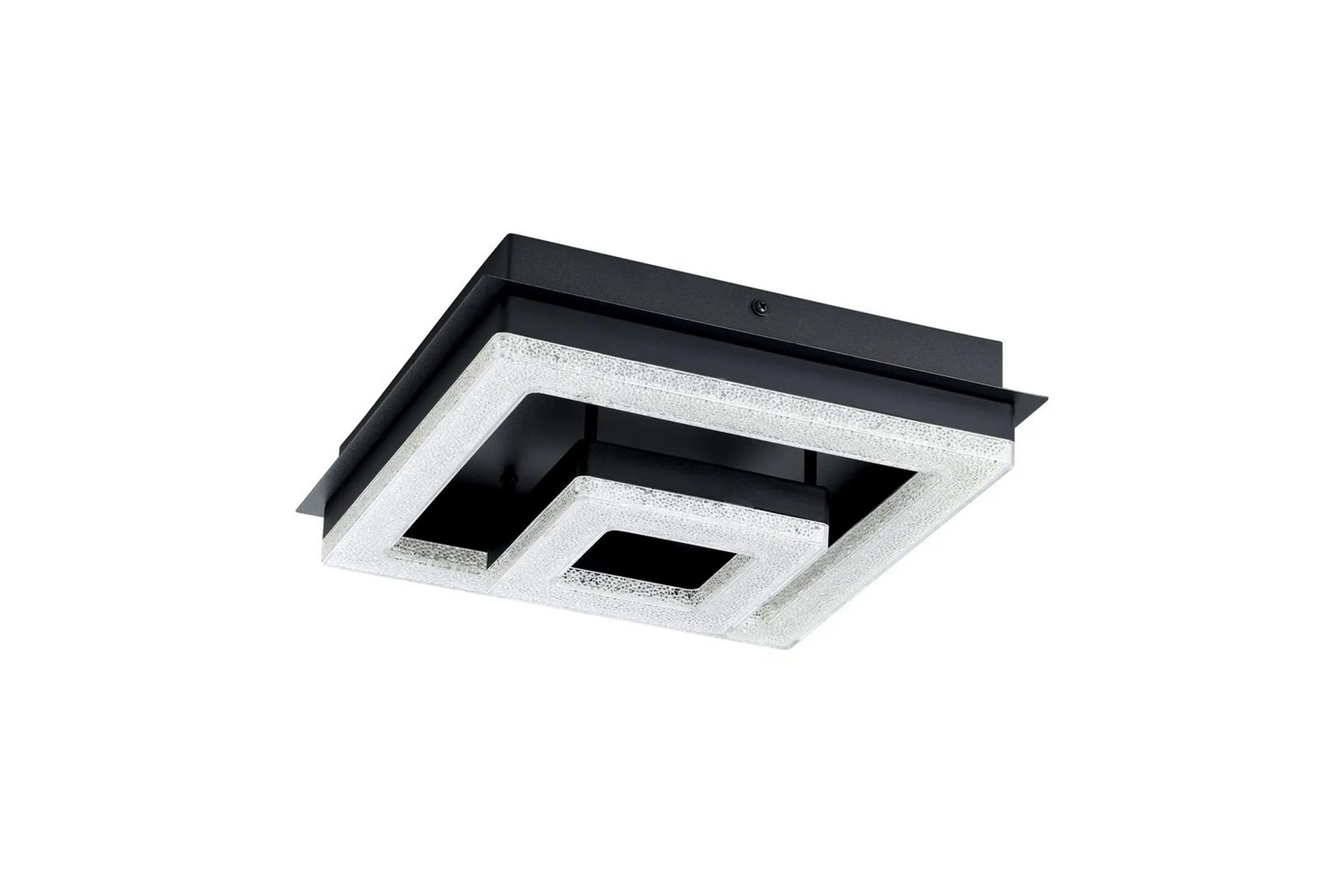 Taklampa Eglo Fradelo 1 240x240 mm - Svart/Gr&aring;