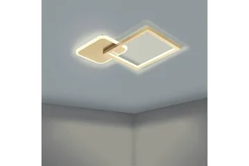 Taklampa Eglo Gafares Kvadrat Guldfärgad/Vit - Guld/Vit - Belysning - Lampor & belysning inomhus - Taklampa & takbelysning