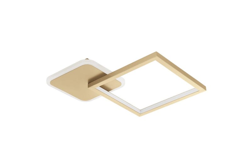 Taklampa Eglo Gafares Kvadrat Guldfärgad/Vit, Guld/Vit