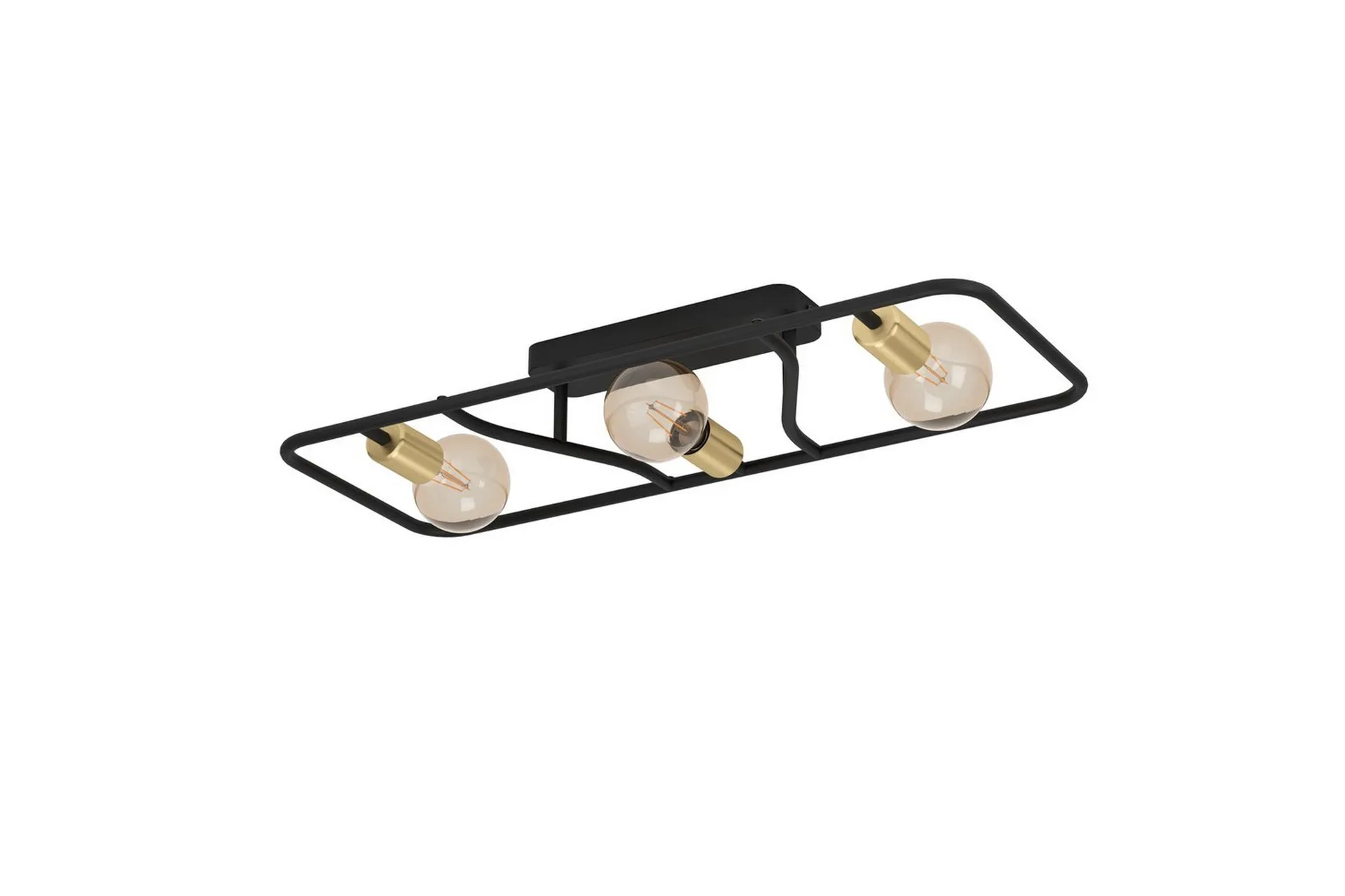 Taklampa Eglo Messinaro - Svart/Mässing