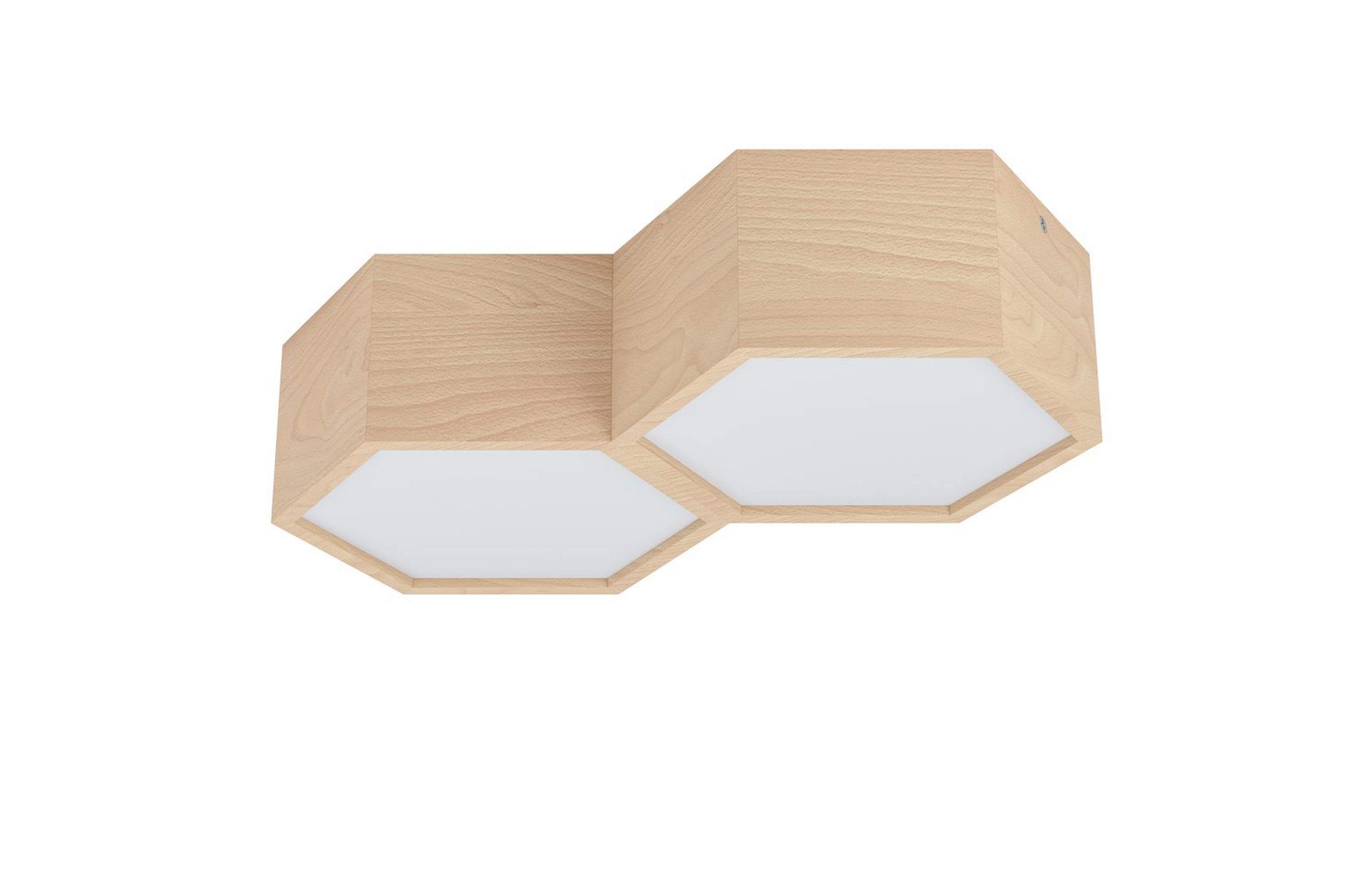 Taklampa Eglo Mirlas med 2 Lampor - Vit/Brun