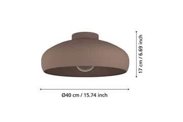 Taklampa Eglo Mogano Moccafärgad - Mocca - Belysning - Lampor & belysning inomhus - Taklampa & takbelysning - Takplafond