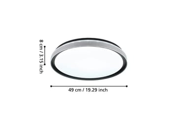 Taklampa Eglo Seluci Svart Vit, Klar - Svart/Vit - Belysning - Lampor & belysning inomhus - Taklampa & takbelysning - Takplafond