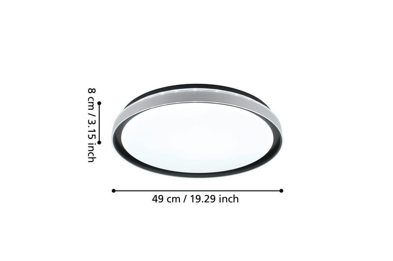 Taklampa Eglo Seluci Svart Vit, Klar - Svart/Vit - Belysning - Lampor & belysning inomhus - Taklampa & takbelysning - Takplafond