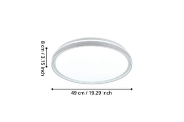 Taklampa Eglo Seluci Vit, Klar - Vit - Belysning - Lampor & belysning inomhus - Taklampa & takbelysning