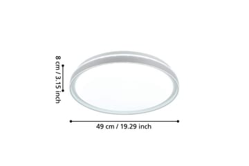 Taklampa Eglo Seluci Vit, Klar - Vit - Belysning - Lampor & belysning inomhus - Taklampa & takbelysning - Takplafond