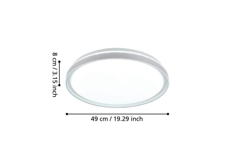 Taklampa Eglo Seluci Vit, Klar - Vit - Belysning - Lampor & belysning inomhus - Taklampa & takbelysning - Takplafond