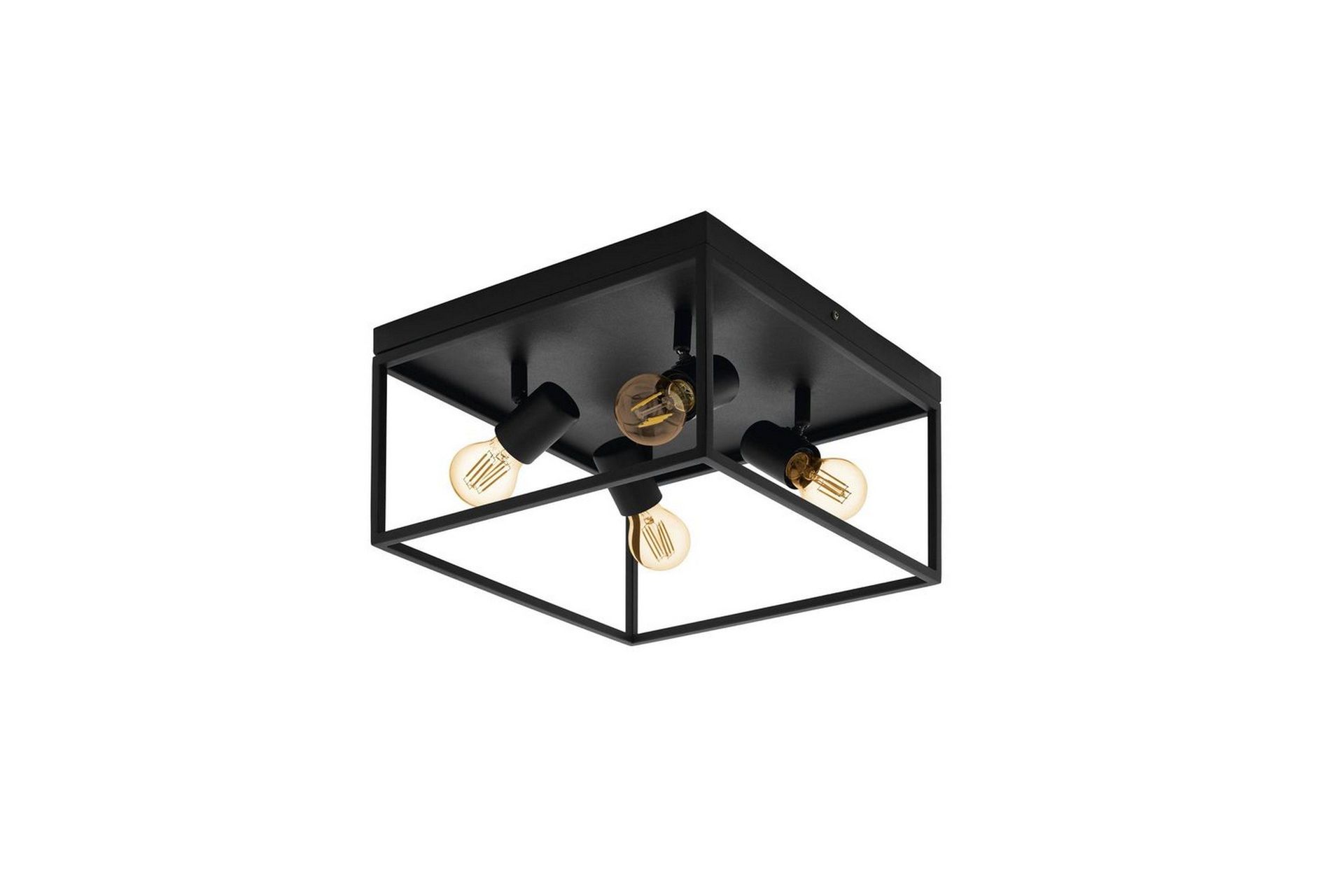 Taklampa Eglo Silentina med 4 Lampor - Svart