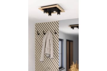 Taklampa Eglo Valcasotto 1 - Svart/Brun - Belysning - Lampor & belysning inomhus - Hall lampa