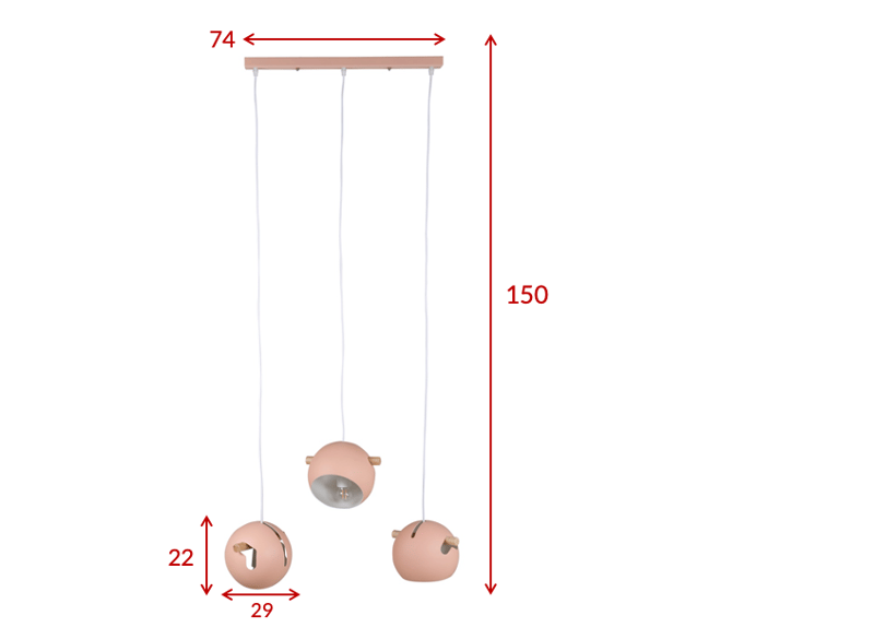 Erulv Pendellampa Dimbar LED Stor - Brun - Belysning - Lampor & belysning inomhus - Taklampa & takbelysning - Kökslampa & taklampa kök