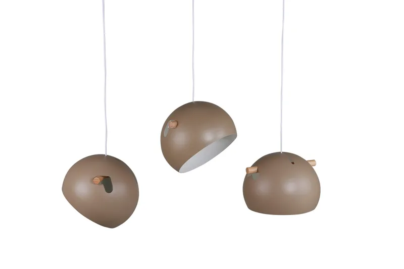 Erulv Pendellampa Dimbar LED Stor, Brun