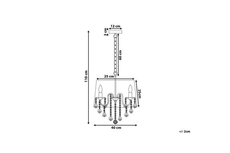 Evans Taklampa 40 cm - Vit - Belysning - Lampor & belysning inomhus - Taklampa & takbelysning - Kökslampa & taklampa kök