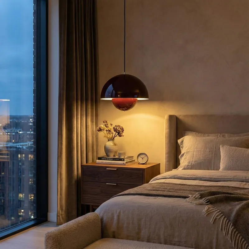 Eylul Pendellampa - Vinröd - Belysning - Lampor & belysning inomhus - Taklampa & takbelysning - Kristallkrona & takkrona