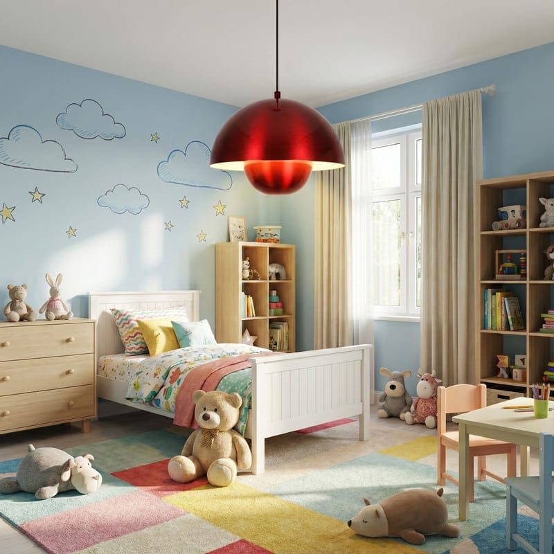 Eylul Pendellampa - Röd - Belysning - Lampor & belysning inomhus - Taklampa & takbelysning - Kristallkrona & takkrona