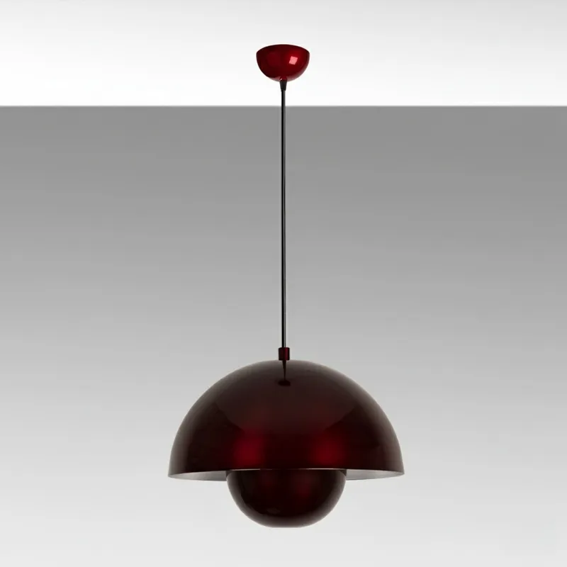 Eylul Pendellampa - Vinröd - Belysning - Lampor & belysning inomhus - Taklampa & takbelysning - Kristallkrona & takkrona