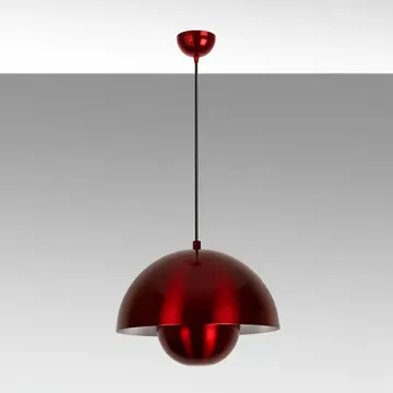 Eylul Pendellampa - Röd - Belysning - Lampor & belysning inomhus - Taklampa & takbelysning - Kristallkrona & takkrona