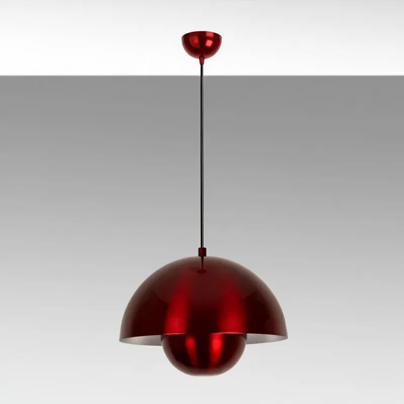 Eylul Pendellampa - Röd - Belysning - Lampor & belysning inomhus - Taklampa & takbelysning - Kristallkrona & takkrona