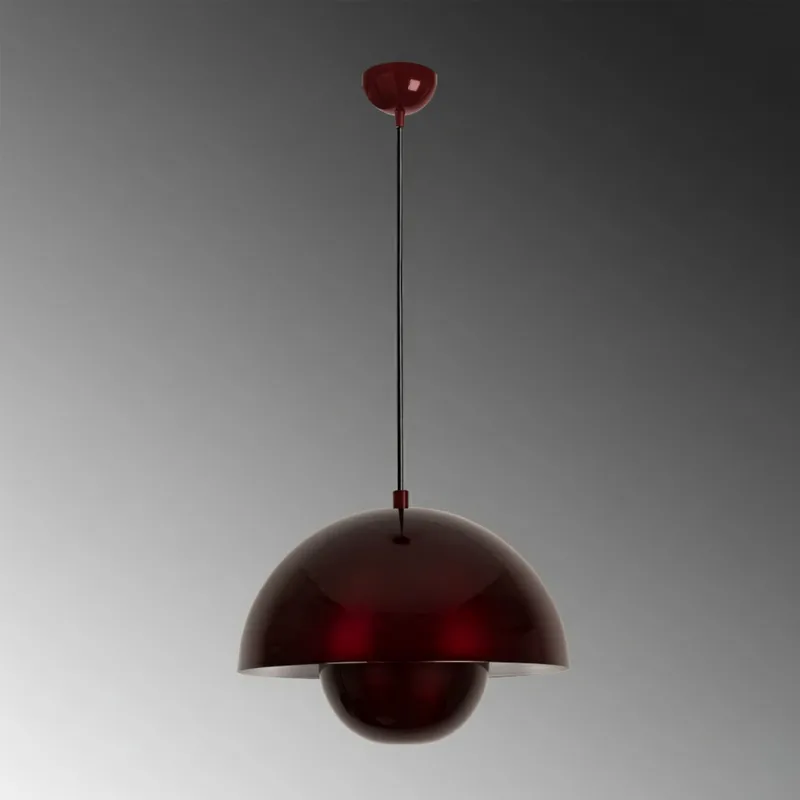 Eylul Pendellampa - Vinröd - Belysning - Lampor & belysning inomhus - Taklampa & takbelysning - Kristallkrona & takkrona