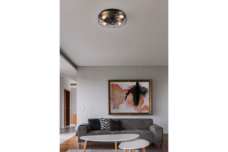 Fläkt TRIO Trondheim Mattsvart - Mattsvart - Belysning - Lampor & belysning inomhus - Taklampa & takbelysning - Takplafond