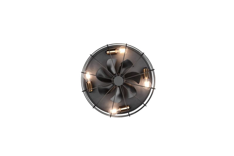 Fläkt TRIO Trondheim Mattsvart - Mattsvart - Belysning - Lampor & belysning inomhus - Taklampa & takbelysning - Takplafond