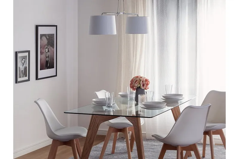 Fucino Taklampa 30 cm, Vit