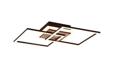 Giro LED taklampa fyrkant mattsvart/ trä - Mattsvart/Trä - Belysning - Lampor & belysning inomhus - Taklampa & takbelysning - Takplafond