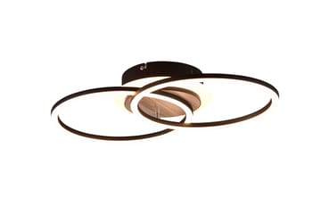 Giro LED taklampa rund mattsvart/ trä - Mattsvart/Trä - Belysning - Lampor & belysning inomhus - Taklampa & takbelysning - Takplafond
