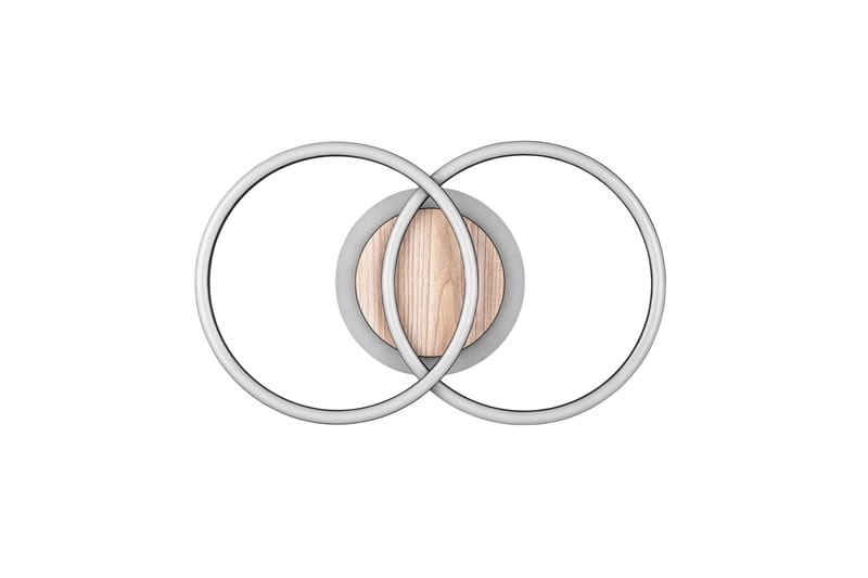 Giro LED Taklampa rund mattsvart/ trä - Mattsvart/Trä - Belysning - Lampor & belysning inomhus - Taklampa & takbelysning - Takplafond