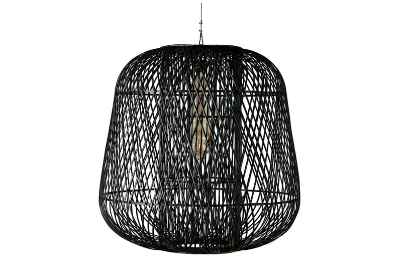 Hänglampa Skare 100x100 cm - Bambu/Svart - Taklampa sovrum - Kökslampa & taklampa kök - Hall lampa - Fönsterlampa - Pendellampa & hänglampa - Taklampa vardagsrum - Nätlampa - Fönsterlampa hängande - Taklampa & takbelysning