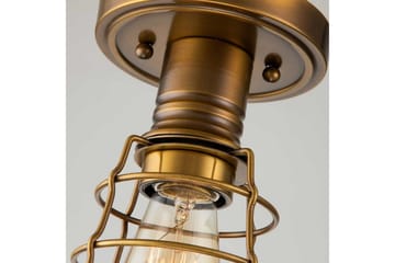 Halvflöjtmonterad Quoizel Mixon Väderbiten Mässing - Väderbiten Mässing - Belysning - Lampor & belysning inomhus - Taklampa & takbelysning - Takplafond