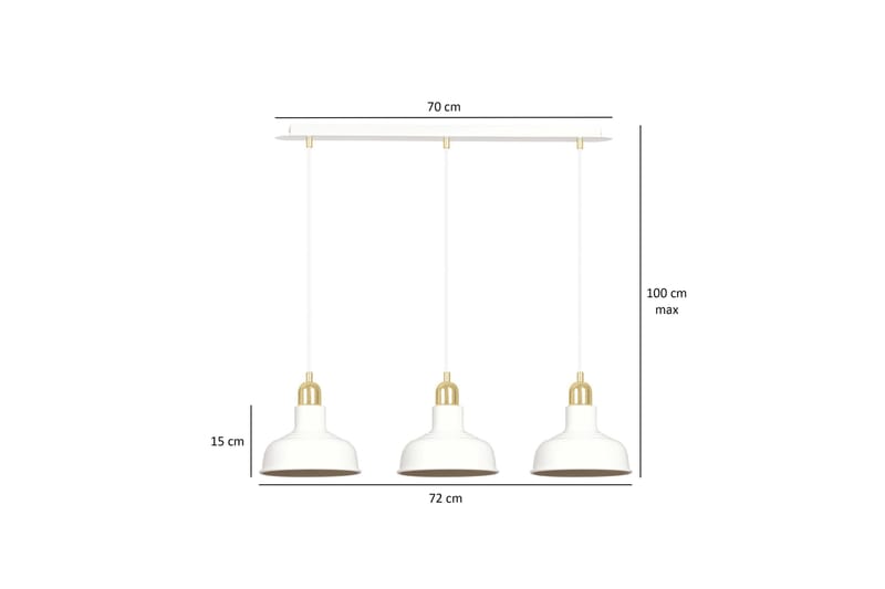 Ibor 3 pendel Vit - Scandinavian Choice - Taklampa sovrum - Kökslampa & taklampa kök - Hall lampa - Fönsterlampa - Pendellampa & hänglampa - Taklampa vardagsrum - Fönsterlampa hängande - Taklampa & takbelysning
