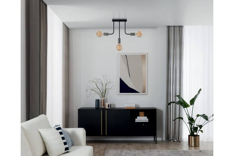 Indigeo Kristallkrona 42 cm - Svart - Belysning - Lampor & belysning inomhus - Taklampa & takbelysning - Kristallkrona & takkrona