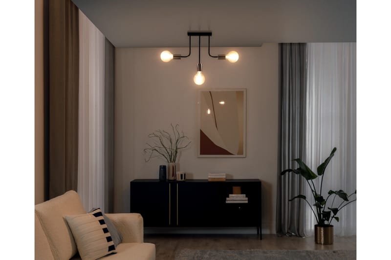 Indigeo Kristallkrona 47 cm - Svart - Belysning - Lampor & belysning inomhus - Taklampa & takbelysning - Kristallkrona & takkrona