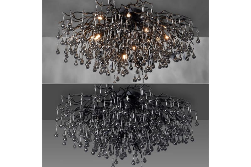 Istapp Paul Neuhaus Taklampa - Black - Belysning - Lampor & belysning inomhus - Taklampa & takbelysning - Kristallkrona & takkrona