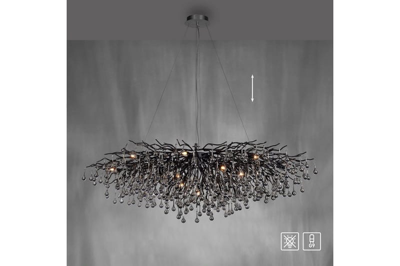 Istapp Paul Neuhaus Krona - Black - Belysning - Lampor & belysning inomhus - Taklampa & takbelysning - Kristallkrona & takkrona