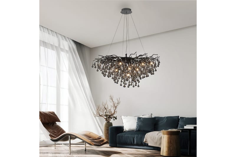 Istapp Paul Neuhaus Krona - Black - Belysning - Lampor & belysning inomhus - Taklampa & takbelysning - Kristallkrona & takkrona