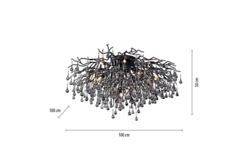 Istapp Paul Neuhaus Taklampa - Black - Belysning - Lampor & belysning inomhus - Taklampa & takbelysning - Kristallkrona & takkrona