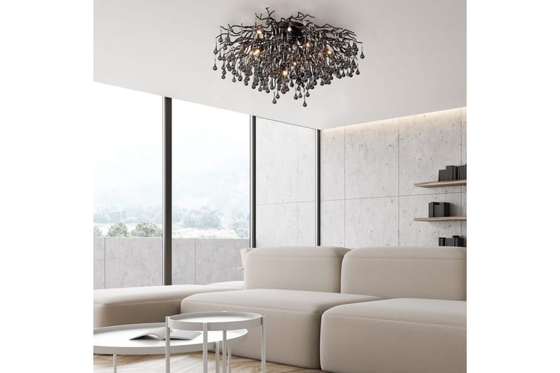 Istapp Paul Neuhaus Taklampa - Black - Belysning - Lampor & belysning inomhus - Taklampa & takbelysning - Kristallkrona & takkrona