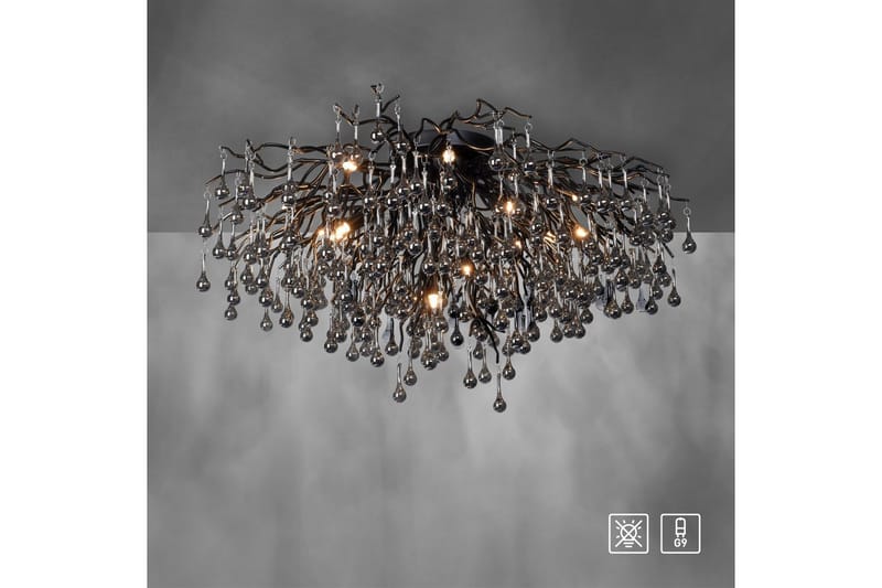 Istapp Paul Neuhaus Taklampa - Black - Belysning - Lampor & belysning inomhus - Taklampa & takbelysning - Kristallkrona & takkrona