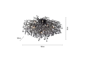 Istapp Paul Neuhaus Taklampa - Black - Belysning - Lampor & belysning inomhus - Taklampa & takbelysning - Kristallkrona & takkrona