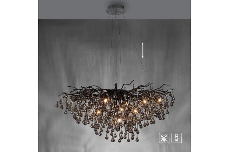Istapp Paul Neuhaus Krona - Black - Belysning - Lampor & belysning inomhus - Taklampa & takbelysning - Kristallkrona & takkrona